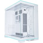 Boitier pc moyen tour e - atx lian - li o11 dynamic evo rgb avec panneaux vitr�s - blanc