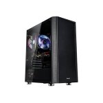 Boitier pc moyen tour e - atx zalman r2 rgb avec panneau vitr� - noir