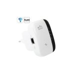 Booster répéteur amplificateur de signal wifi avec port ethernet rj45 - blanc Booster répéteur amplificateur de signal wifi avec port ethernet rj45 - blanc