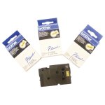 Brother - noir, jaune - rouleau (1, 2 cm x 8 m) 1 cassette(s) ruban lamin� - pour p - touch pt - 2000, ...