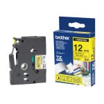 Brother - noir, jaune - rouleau (1, 2 cm) 1 cassette(s) ruban lamin� - pour p - touch pt - 1010, 1080, ...