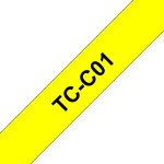 Brother tcc01 - 12 mm x 6. 7 m - noir sur jaune fluorescent - ruban lamin� - pour p - touch pt - 2000, ...