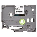 Brother tze - 211 - adh�sif standard - noir sur blanc - rouleau (0, 6 cm x 8 m) 1 cassette(s) ruban lamin� ...