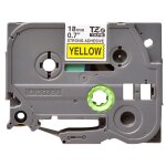 Brother tze - s641 - adhsif fort - noir sur jaune - rouleau (1, 8 cm x 8 m) 1 cassette(s) ruban lamin ...