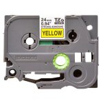 Brother tze - s651 - adh�sif extra fort - noir sur jaune - rouleau (2, 4 cm x 8 m) 1 cassette(s) ruban ...