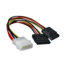 Cable adaptateur double molex - alimentation - molex ide vers 2 sata