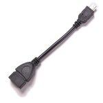 Cble adaptateur mini usb mle vers usb 2. 0 type a femelle otg, 5 broches, 10 cm, pour tlphone portable, ...