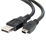 C�ble adaptateur mini usb vers usb 72cm noir neuf