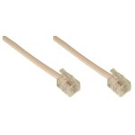 Cable adsl rj11 m / m 3. 00m