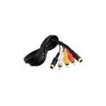 Cable av rca plaque or 1, 8m audio s - video composite pour tv console sega saturn - skyexpert