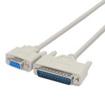 Cble de conversion db9 vers db25 cble de conversion rs232 femelle vers db25 mle null modem srie parallle ...
