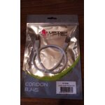 Cble / cordon rseau rj45 catgorie 6 ftp (f / utp) droit 50cm (gris)