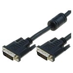 Cable dvi - i male des deux cotes 1. 8m noir