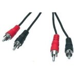 Cable avec fiche rca x2 m�le et fiche rca x2 m�le - 1m50