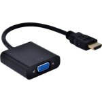 C�ble hdmi m�le vers vga femelle vid�o adaptateur convertisseur (noir, 1080p)