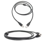 Cble d'imprimante usb 2. 0 1. 5m connecteurs pour ordinateur connects  l'imprimante