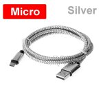 C�ble micro usb type c 3. 1 tress� pour recharge rapide et synchronisation de donn�es, cordon de chargeur ...