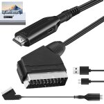 Cble pritel vers hdmi : adaptateur full hd 1080p / 720p avec cble hdmi, convertisseur audio vido ...