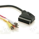 Cable rcax3 prise peritel - scart - 2m