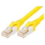 Cable reseau rj45 male sf - utp cat 5e jaune - 2m