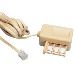 Cable telephone rj11 / gigogne m / f 3. 00m