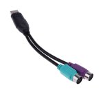 C�ble usb vers ps2 usb m�le vers ps / 2 ps2 femelle adaptateur convertisseur c�ble d'extension pour clavier ...