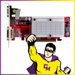 Carte graphique asus amd radeon h4350 512 mo ddr2 pci - express dvi hdmi vga