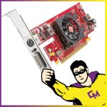 Carte graphique ati radeon hd4550 64mo pci - express dvi s - video high - profile