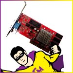 Carte graphique ati rage128 pro 32 mo pm8913 - 990 - 1300 agp vga high profil