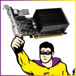 Carte graphique gainward nvidia gf210 1go neag2100hd06 - 1193h pci - e hdmi dvi