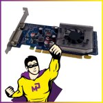 Carte graphique hp nvidia geforce 405 oem 1go ddr3 pci - express dvi hdmi