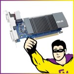 Carte graphique nvidia asus geforce gt 730 2go ddr3 pci - express hdmi dvi vga