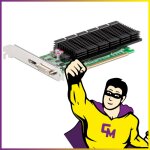 Carte graphique nvidia geforce 605 1go ddr3 pci - express dp dvi - i high profile