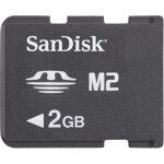 Carte mmoire micro m2 2go sandisk pour le sony ericsson w995