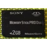 Carte m�moire sony memory stick pro duo 2 gb