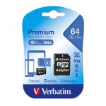 Cartes mmoire premium verbatim microsdhc / sdxc - 64 gb / go