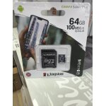 Carte microsd 64gb kingston adaptateur � neuve