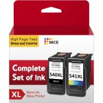 Cartouche 540 541 xl, pg - 540xl cl - 541xl remanufactur�es pour cartouche canon 540 541 encre canon ...