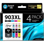 Cartouche d'encre compatible pour hp 903 xl 903xl 4 pack (noir xl & cyan magenta jaune) avec syst�me ...