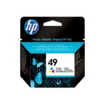 Hp 49 - 22. 8 ml - couleur (cyan, magenta, jaune) - original - cartouche d'encre - pour deskjet 660; ...