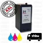 Cartouche remanufactur�e pour lexmark n 31 / 18c0031 photo couleur 18ml