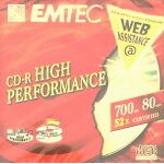 Cd vierge emtec - cd - r - 700 mo (80 min) Cd vierge emtec - cd - r - 700 mo (80 min)