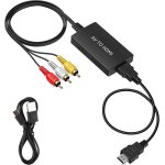 Chenquansarl - adaptateur av vers hdmi, rca vers hdmi, rca vers hdmi, 1080p composite cvbs av vers hdmi ...