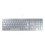 Cherry kc 6000 slim pour mac - clavier - usb - franais - commutateur : cherry sx - argent