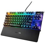 Le clavier mcanique steelseries apex 7 tkl rgb utilise le commutateur rouge