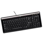 Clavier pc azerty noir usb logitech ultra - flat y - bp62a 867673 - 0100 104 touches