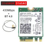 Color 3165ngw ac wifi carte carte rseau sans fil double bande 2. 4g / 5ghz ac, intel ngff 802. 11ac, ...