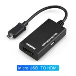 Convertisseur adaptateur tv high compatible avec hdmi micro usb micro - compatible hdmi pour android