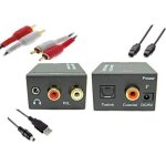 Convertisseur numérique - analogique audio adaptateur avec câble audio optique dac toslink coaxial optique ... Convertisseur numérique - analogique audio adaptateur avec câble audio optique dac toslink coaxial optique ...