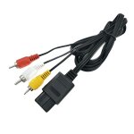 Cordon audio et vid�o pour nintendo 64, c�ble av vers rca pour nintendo gamecube n64 snes